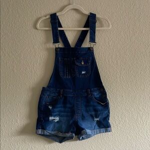 Wax Jean Blue Denim Overalls Relaxed Fit